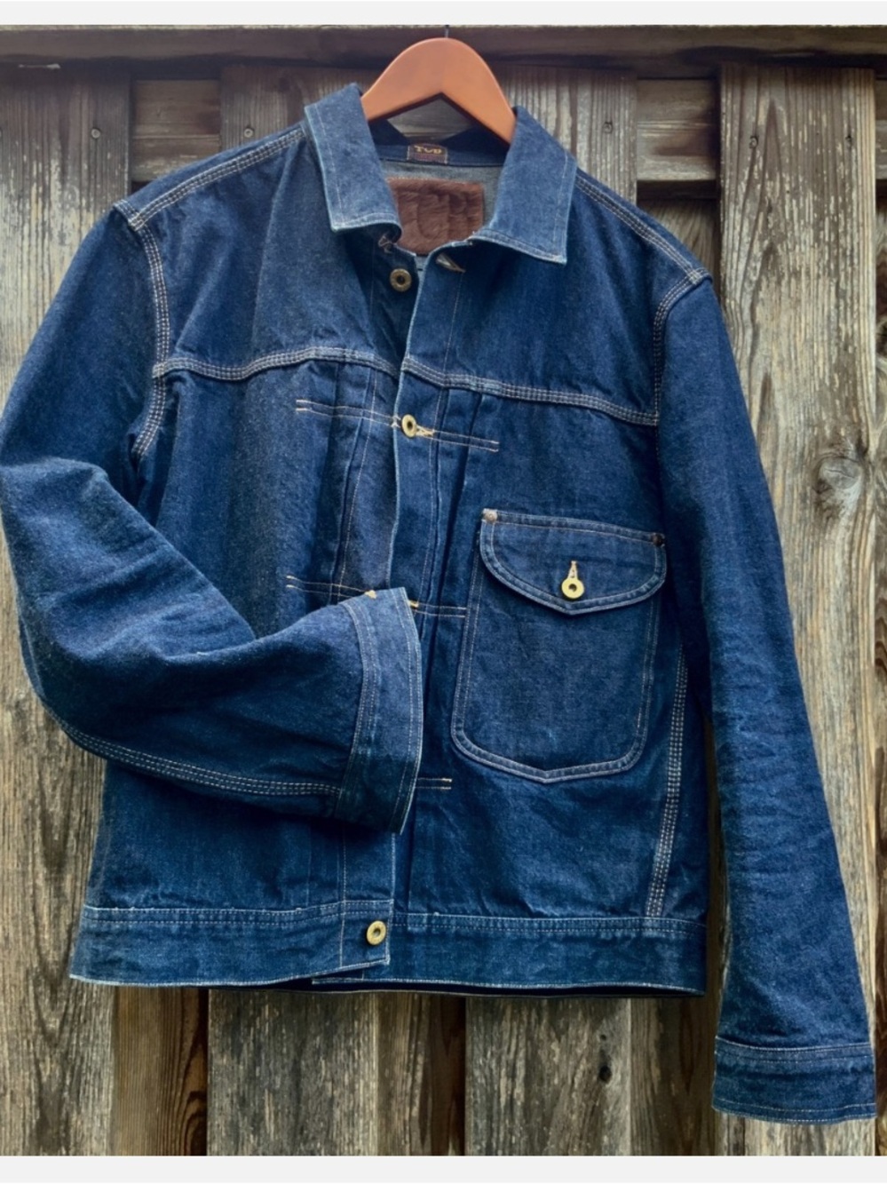 TCB Selvedge Denim Reproduction Lee Cowboy Jacket, 1st Type, Made in Japan, 44